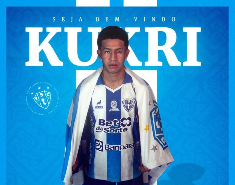 Paysandu anuncia Kukri, jovem volante indígena de 19 anos