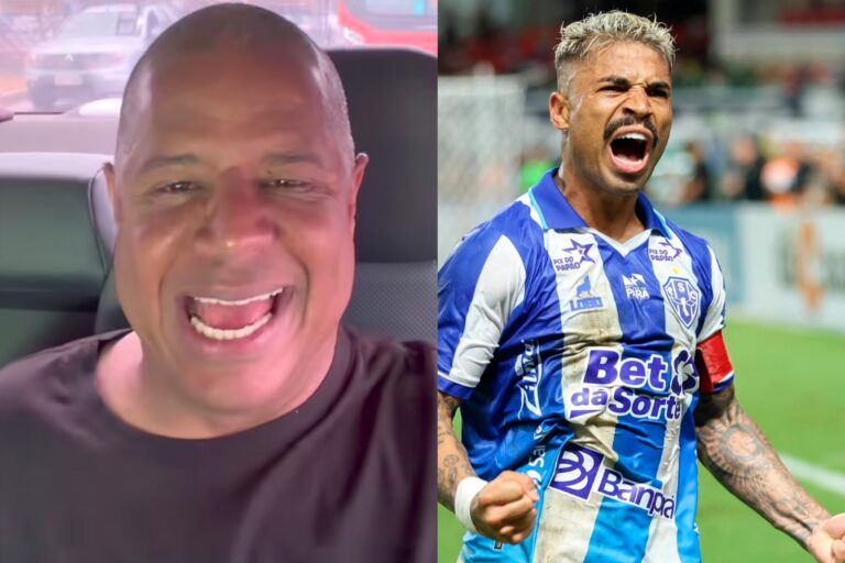 Marcelinho Carioca elogia Marcinho, do Paysandu, por golaço de falta