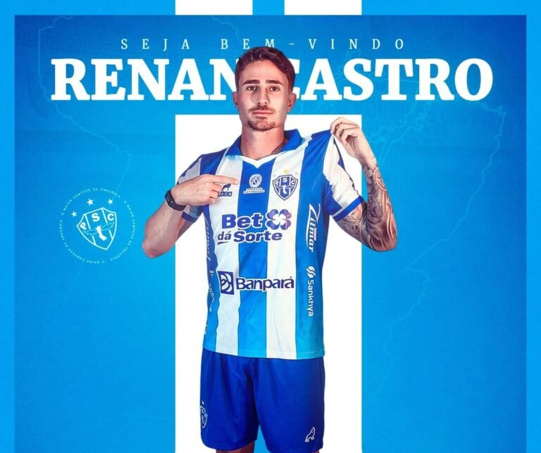 Paysandu confirma a contratação de Renan Castro, ex-Remo